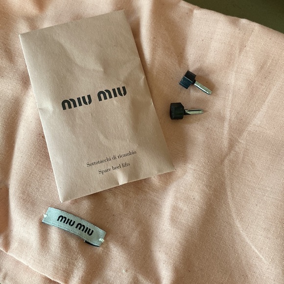 NWB Miu Miu Suede Open Toe Slingbacks - Picture 8 of 8